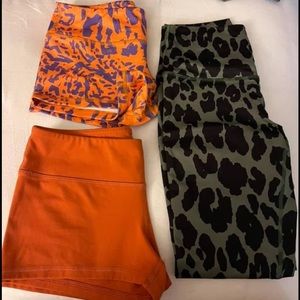 Fleo Bronze Leopard / Tumeric Leopard / Rust Shorts - All M